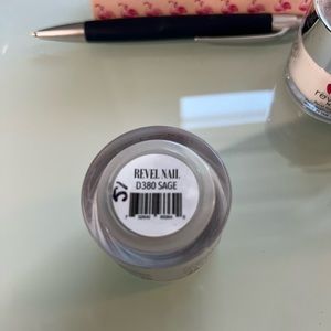 Revel Nail Dip Powder Sage Gray with green undertone